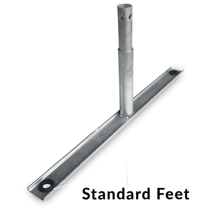 Replacement Parts - Steel Barricade Flat Feet - BarrierHQ.com