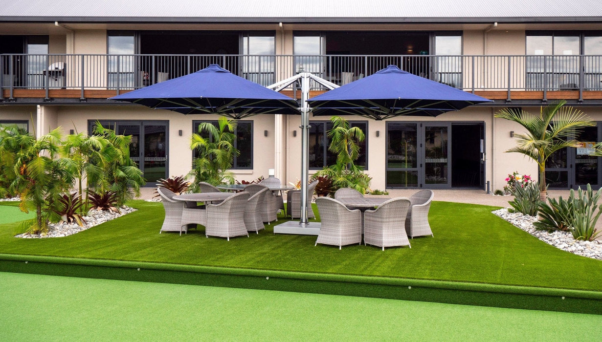commercial cantilever patio umbrella Shadowspec Unity Commercial Cantilever Patio Umbrella