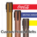 (SPECIAL) Premium - Rare Finish Belt Barrier - 11' ft CUSTOM Printed Belt - BarrierHQ.com