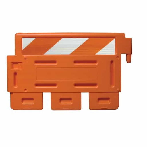 Strongwall - LCD Orange with engineer grade striped sheeting on one side - Top Only, order base separately - BarrierHQ.com