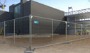 Temporary Construction Fence (6' X 12' ft.) Galvanized Steel, Welded Wire Mesh - BarrierHQ.com