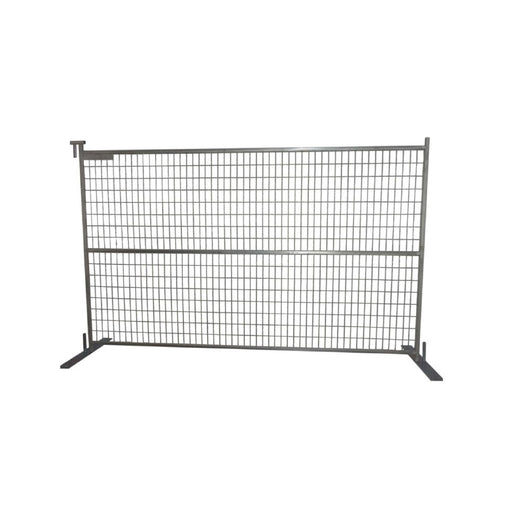 Temporary Construction Fence Panels, Galvanized Steel (6 X 9.5' ft.) - BarrierHQ.com
