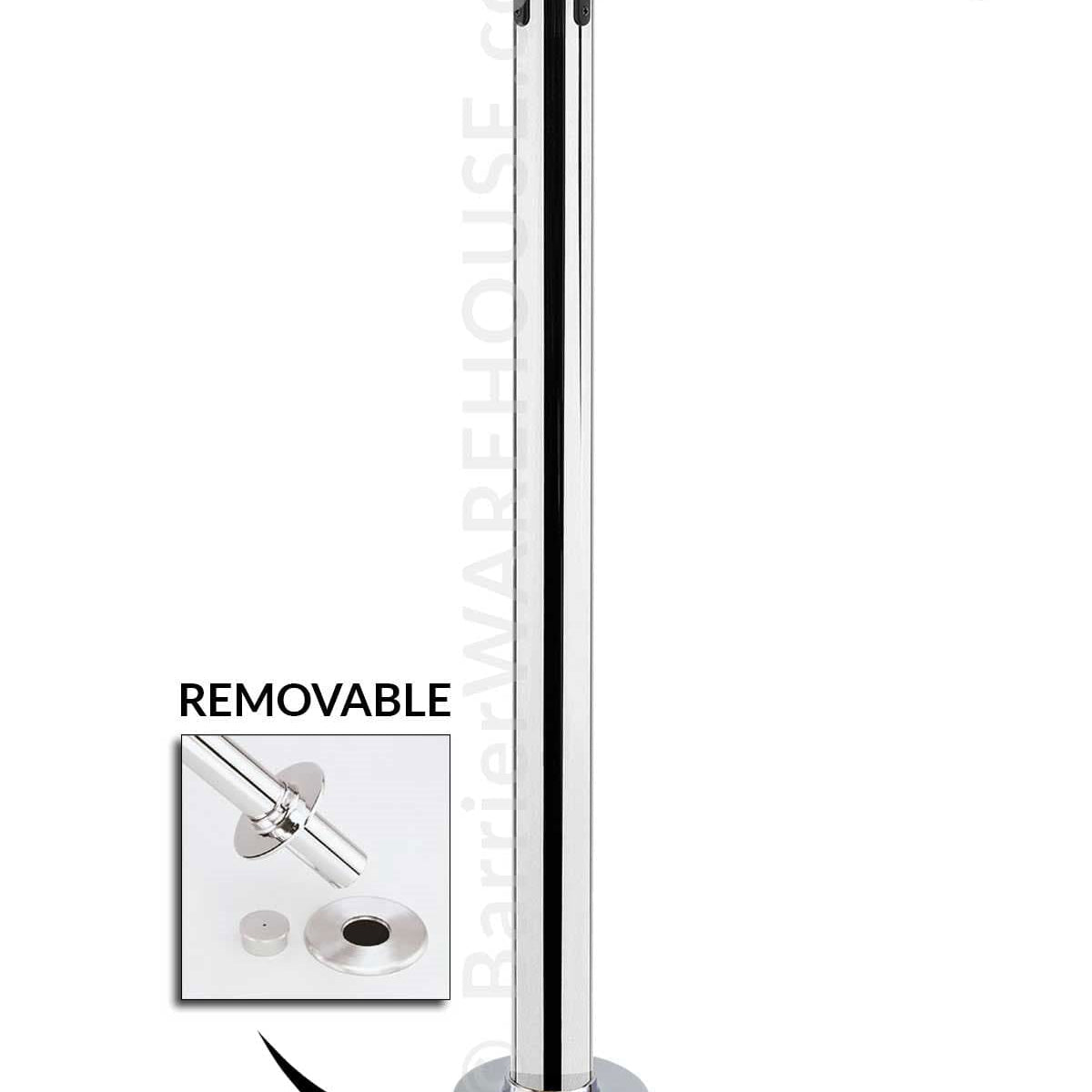 Tensabarrier 889R Removable Barrier with Floor Socket — BarrierHQ.com