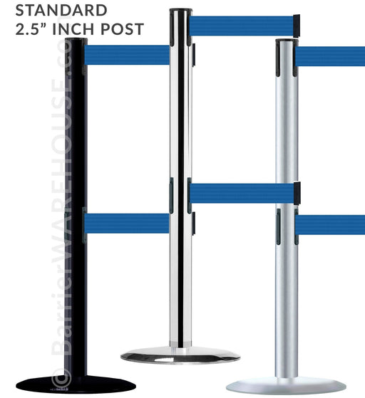 Tensabarrier Double Belt - Advance 889T2 (7' - 13' ft) - BarrierHQ.com